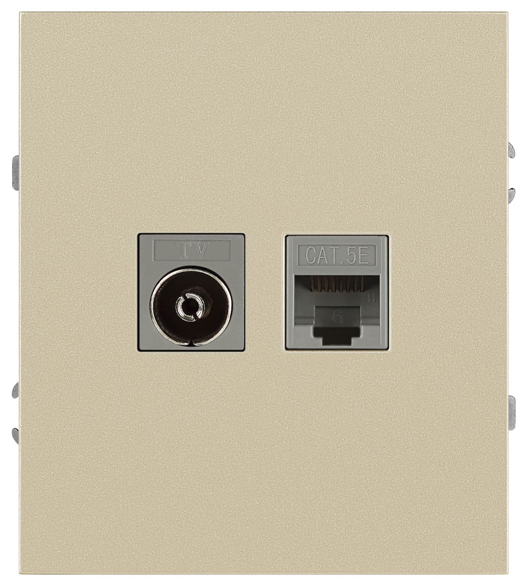 Розетка Эра Arktik 16-3110-04 комбинированная RJ45+TV шампань Б0070497 в Санкт-Петербурге