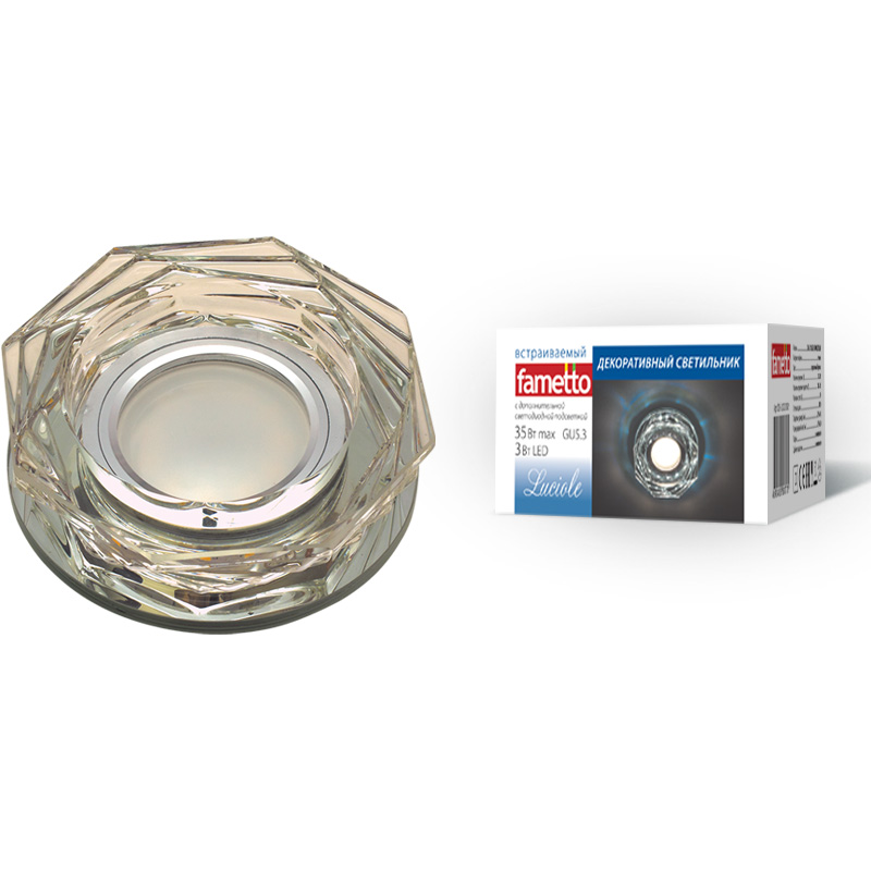 Встраиваемый светильник Fametto Luciole DLS-L122 GU5.3 BRONZE/CLEAR UL-00000370 в #REGION_NAME_DECLINE_PP#