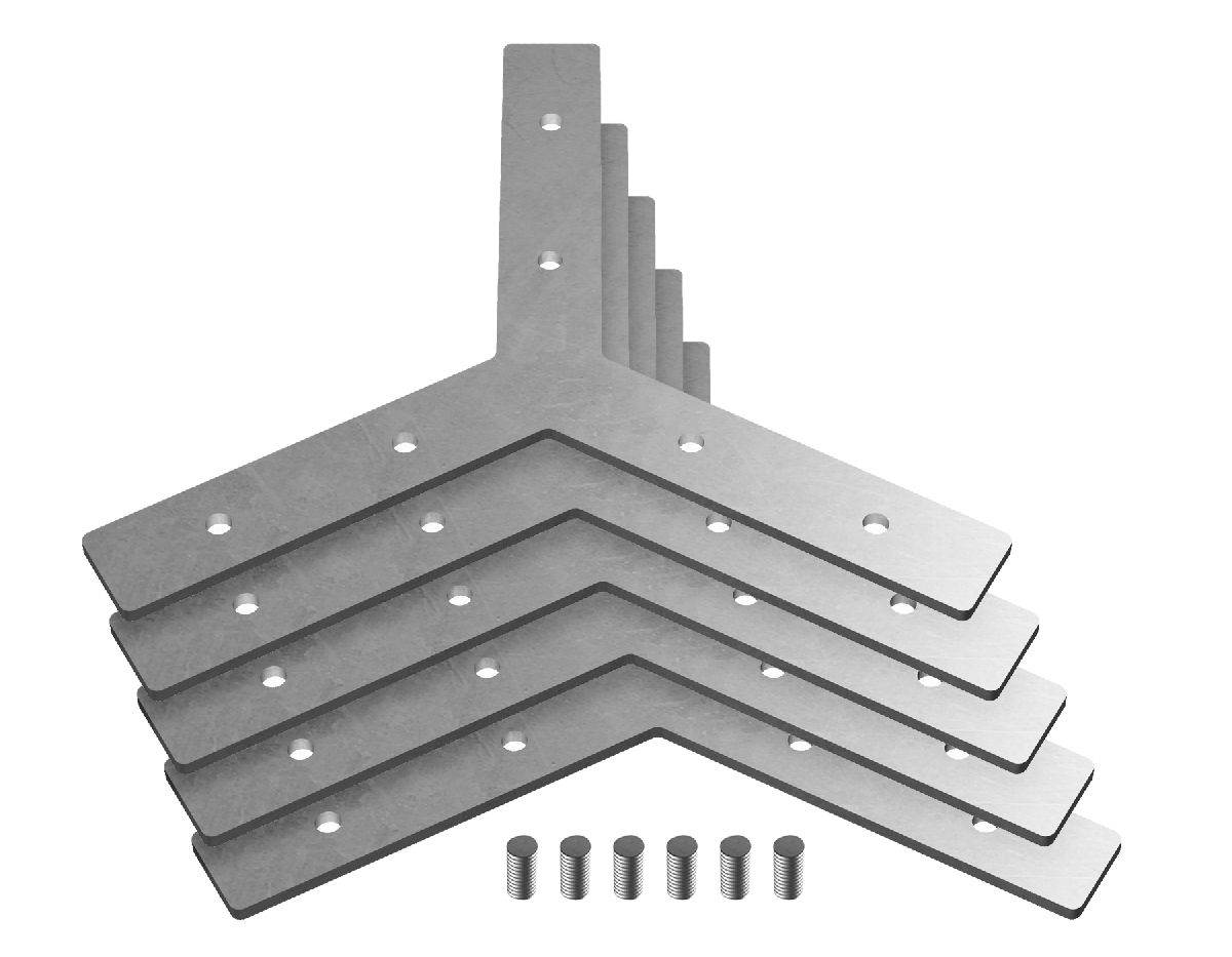 Соединитель Y-образный (5 шт.) Ambrella Light Profile System GP8056 в Санкт-Петербурге