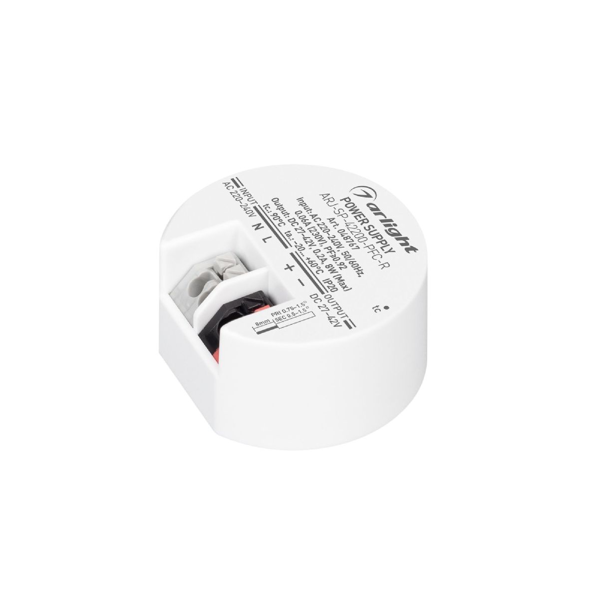 Блок питания Arlight ARJ-SP-40200-PFC-R (8W, 24-40V, 200mA) 048767 в #REGION_NAME_DECLINE_PP#