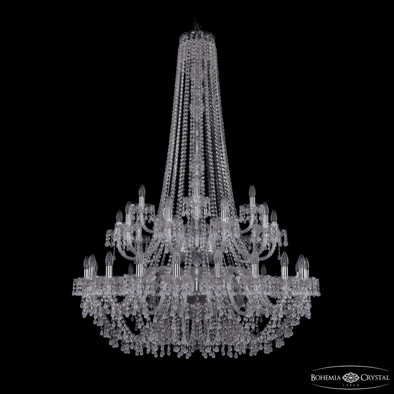 Подвесная люстра Bohemia Ivele Crystal 1410/20+10+5/400/h-160/2d Ni V0300 в Санкт-Петербурге