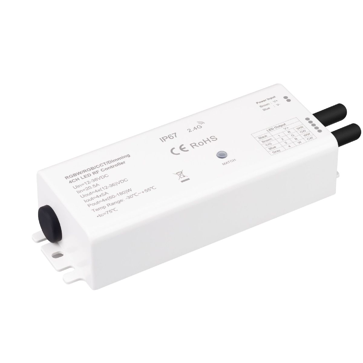 Диммер Arlight SMART-PWM-104-72-SH-WP-SUF (12-36V, 4x5A, IP67, 2.4G) 046519 в Санкт-Петербурге