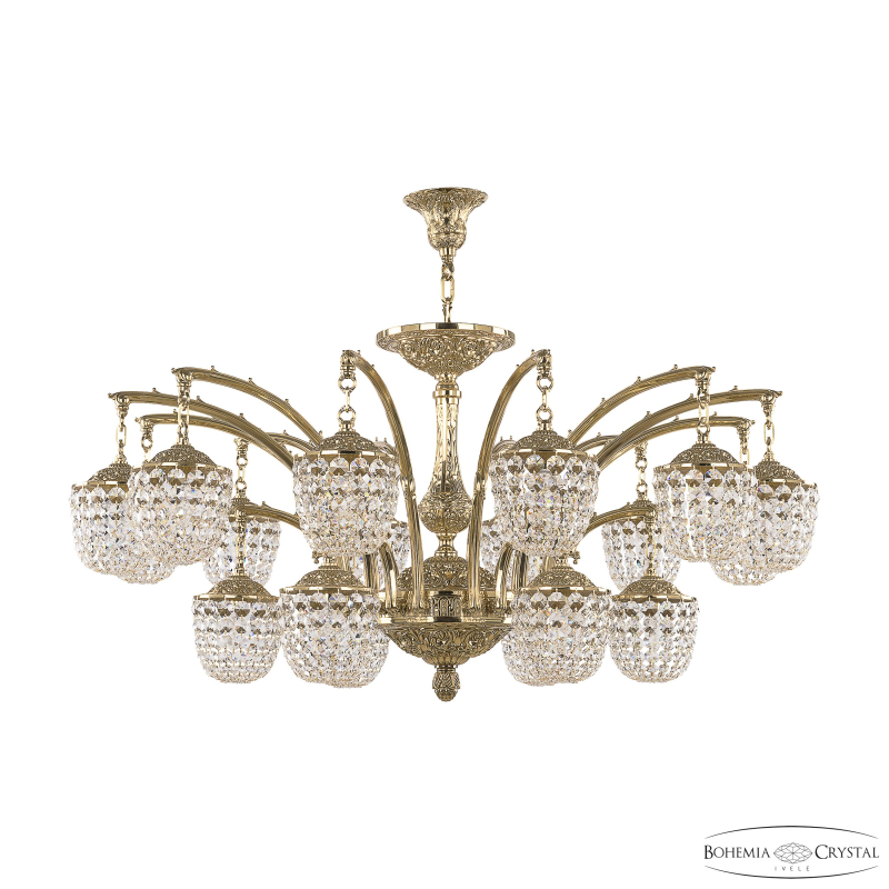 Подвесная люстра Bohemia Ivele Crystal Verona 72111R/12+6/420 G в Санкт-Петербурге