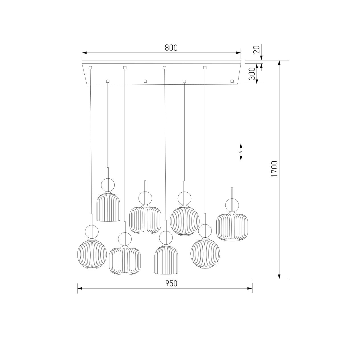 Подвесной светильник TK Lighting 11045 Sophia Cognac a071827 в Санкт-Петербурге