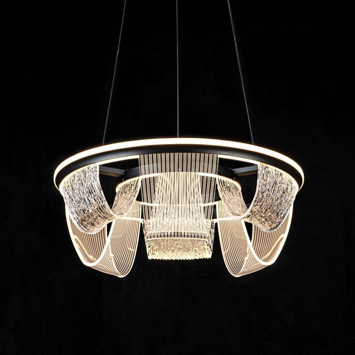 Подвесной светильник LED4U L7706-460 BK в Санкт-Петербурге
