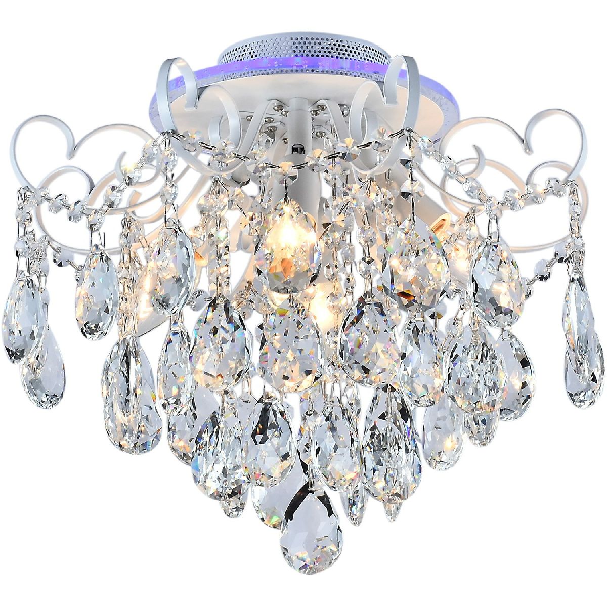 Потолочная люстра Reluce 04024-0.3-04 WH+SILVER PN+RGB в Санкт-Петербурге