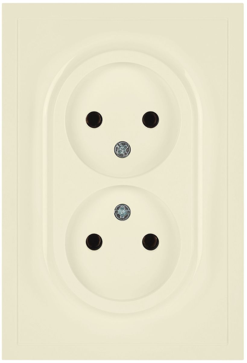 Розетка Эра Galaxy 15-2107-02 без заземления двойная 2X2P 16А-250В IP20 слоновая кость Б0071698 в Санкт-Петербурге