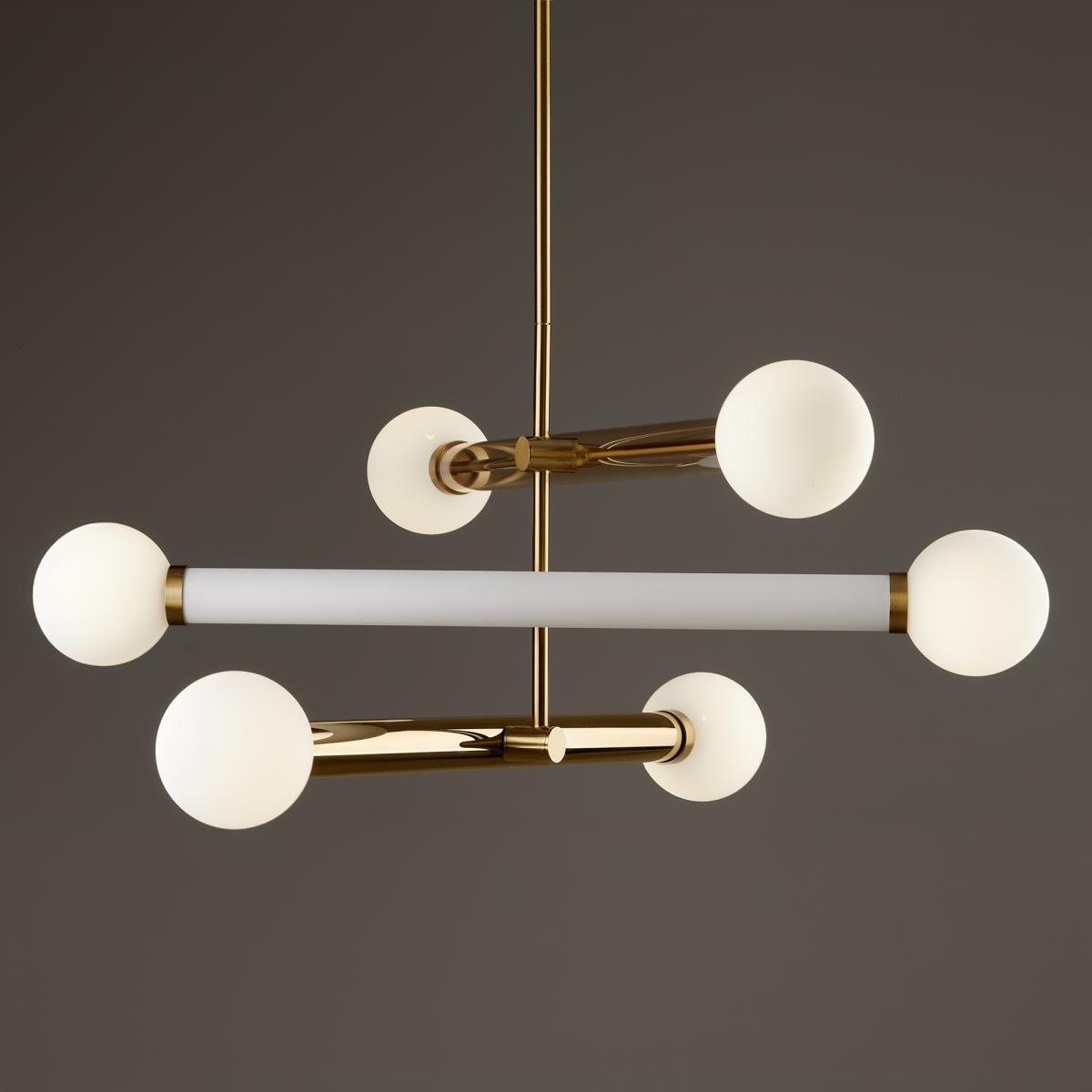 Люстра на штанге Freya Cross FR5381PL-06G в Санкт-Петербурге