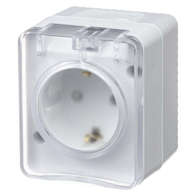 Наруж Белый Розетка с/з со шт., 16А 250B IP54 Systeme Electric AtlasDesign Profi54 ATN540145 в Санкт-Петербурге