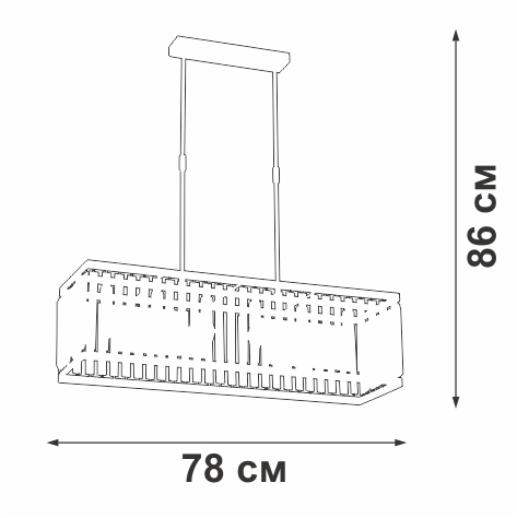 Люстра на штанге Vitaluce V5881-8/6PL в Санкт-Петербурге