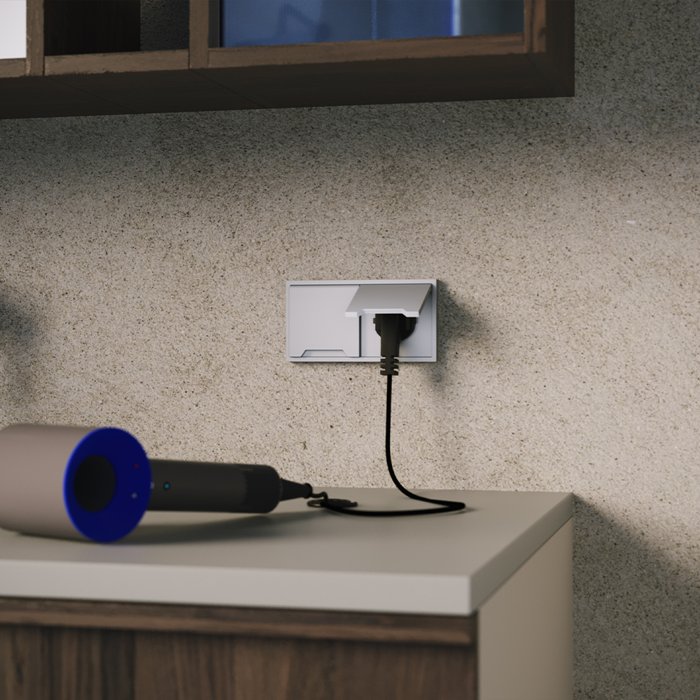 Накладка для розетки с заземлением, защитными шторками и крышкой Voltum S70 (серый) VLS000816 в #REGION_NAME_DECLINE_PP#