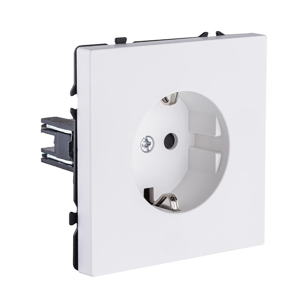 Розетка штепсельная SCHUKO 16A/250 В, белый матовый Kollinger Eclipse EC-014WH в #REGION_NAME_DECLINE_PP#