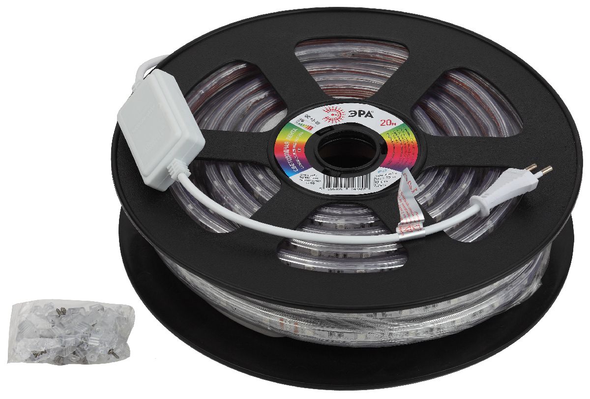 Светодиодная лента Эра 220В 5050 7,2Вт/м RGB 20м IP67 LS5050-7,2-30-220-RGB-IP67-20m Б0043096 в Санкт-Петербурге