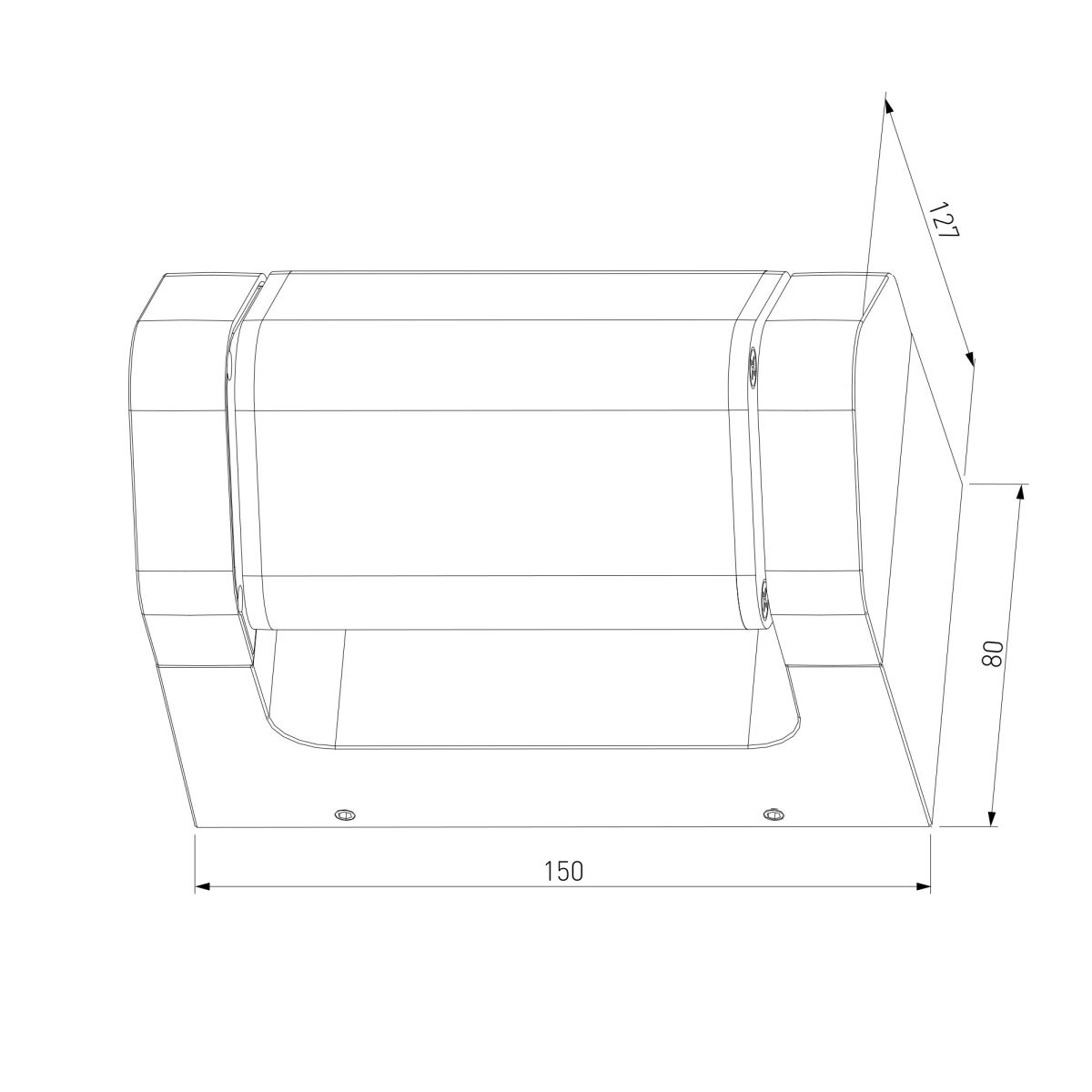 Уличный настенный светильник Elektrostandard DORS 35163/D черный 4690389219306 a072077 в Санкт-Петербурге