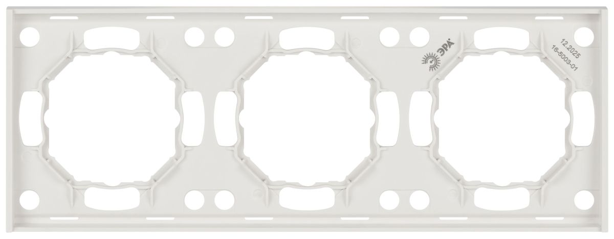Рамка для розеток и выключателей ЭРА Arktik 16-5003-01 на 3 поста белый Б0070564 в Санкт-Петербурге