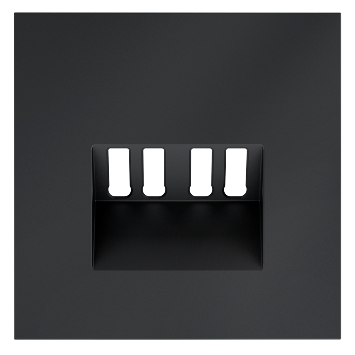 Накладка для розетки акустической 4-местной  Voltum S70 (графит) VLS001507 в Санкт-Петербурге