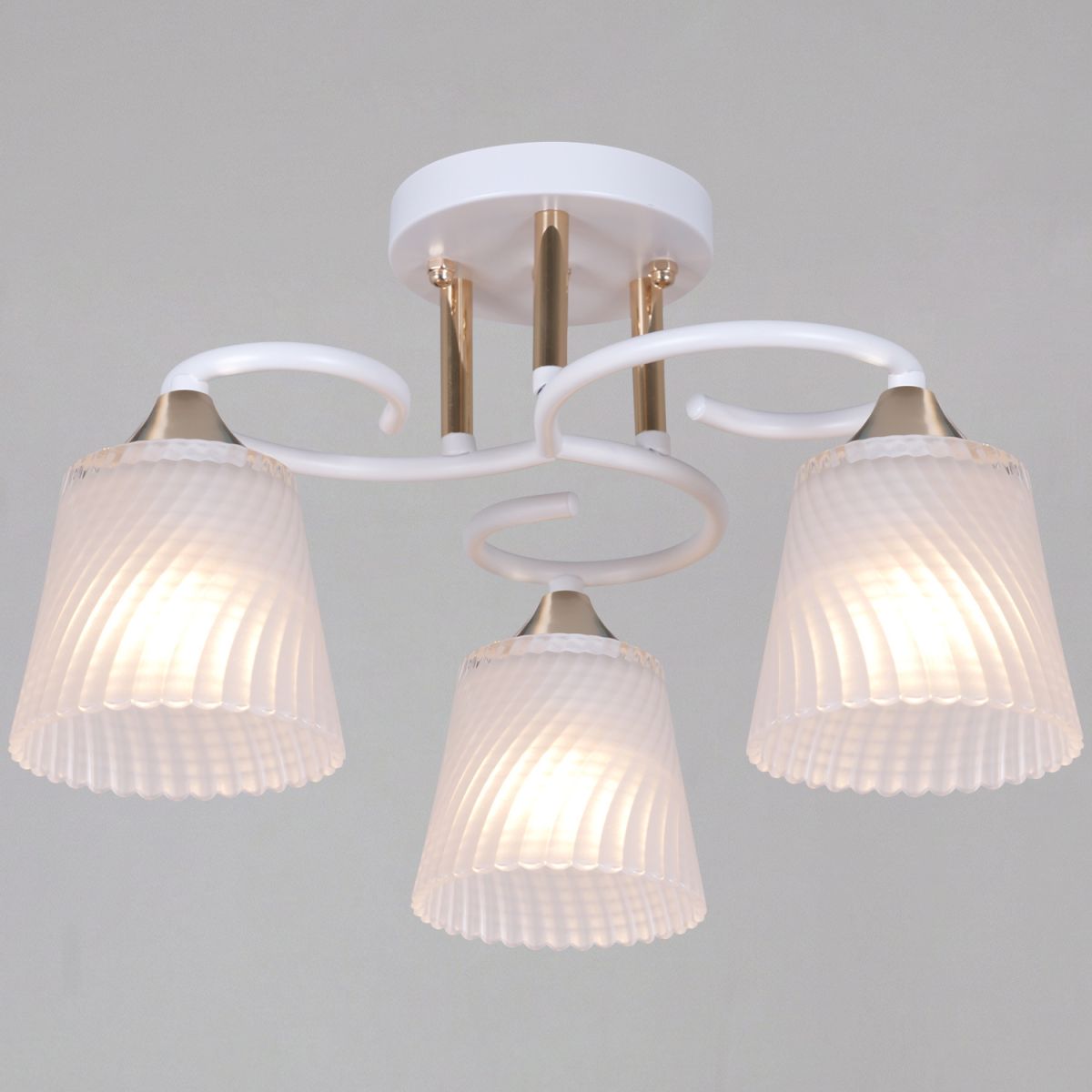 Потолочный светильник Reluce 06360-0.3-03 WH+FG в #REGION_NAME_DECLINE_PP#