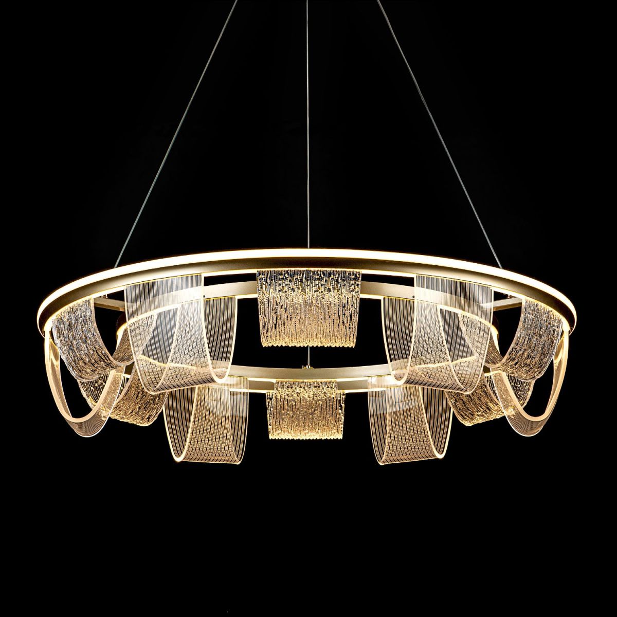 Подвесная люстра LED4U L7706-800 GD в Санкт-Петербурге