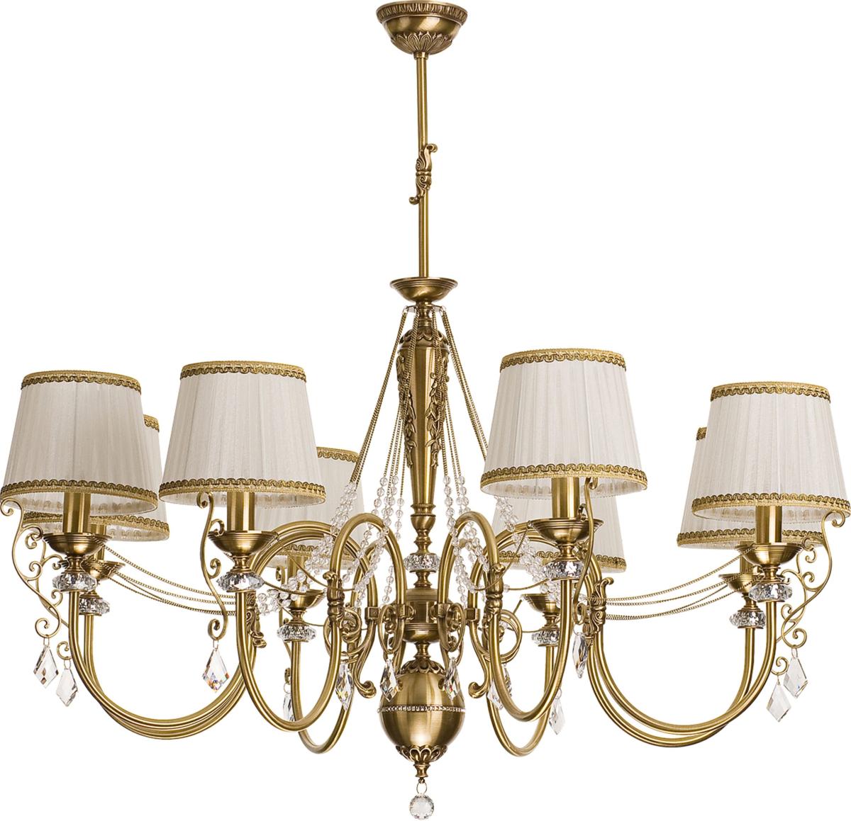 Подвесная люстра с тканевым абажуром Kutek Luca LUC-ZW-8 (P/A) в #REGION_NAME_DECLINE_PP#