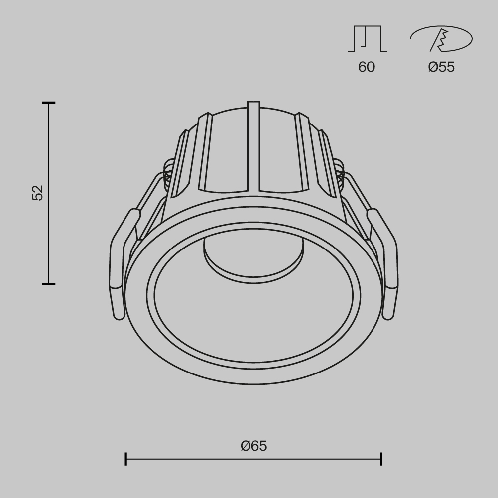 Встраиваемый светильник Maytoni Technical Alfa LED DL043-01-10W3K-RD-W в Санкт-Петербурге