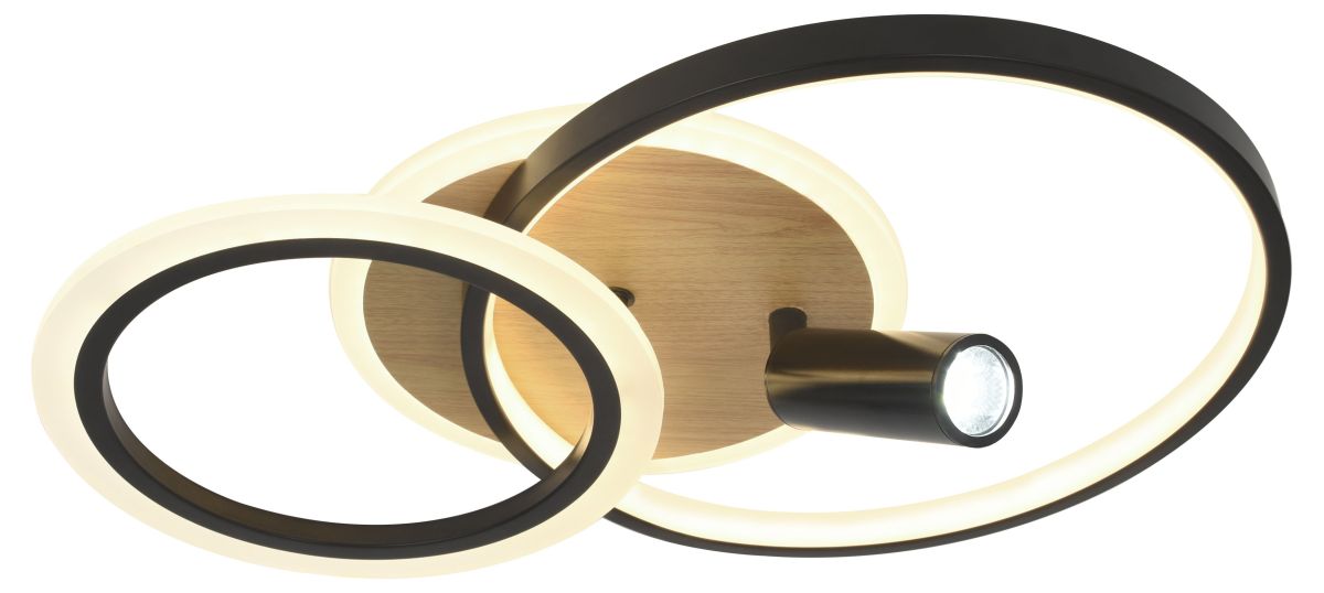 Потолочный светильник Эра Модерн Rondo CLL-1 85W 3K-6,5K RC BK в Санкт-Петербурге