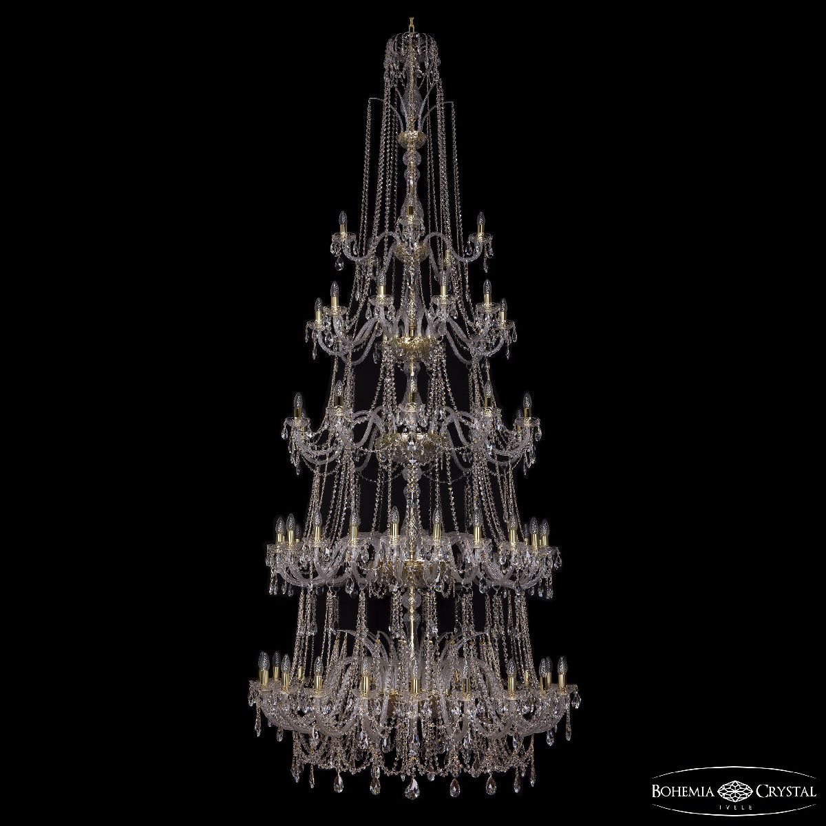 Подвесная люстра Bohemia Ivele Crystal 1411/20+20+10+10+5/460/5d G в Санкт-Петербурге