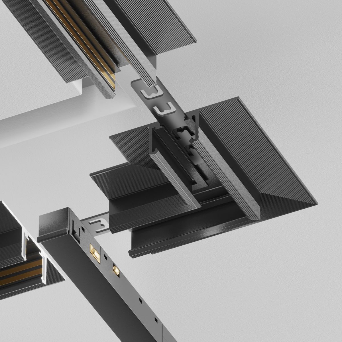 Угол-соединитель 45 Exility X встраиваемый под ГКЛ 12,5мм Maytoni TRA239CLS-42.12B в #REGION_NAME_DECLINE_PP#