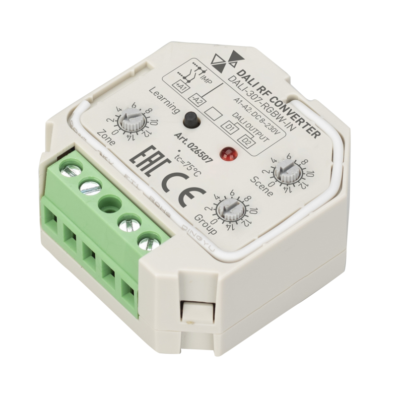 Конвертер RF-сигнала Arlight Dali-307-RGBW-IN (Dali-Bus, RF, Push) 026507 в Санкт-Петербурге