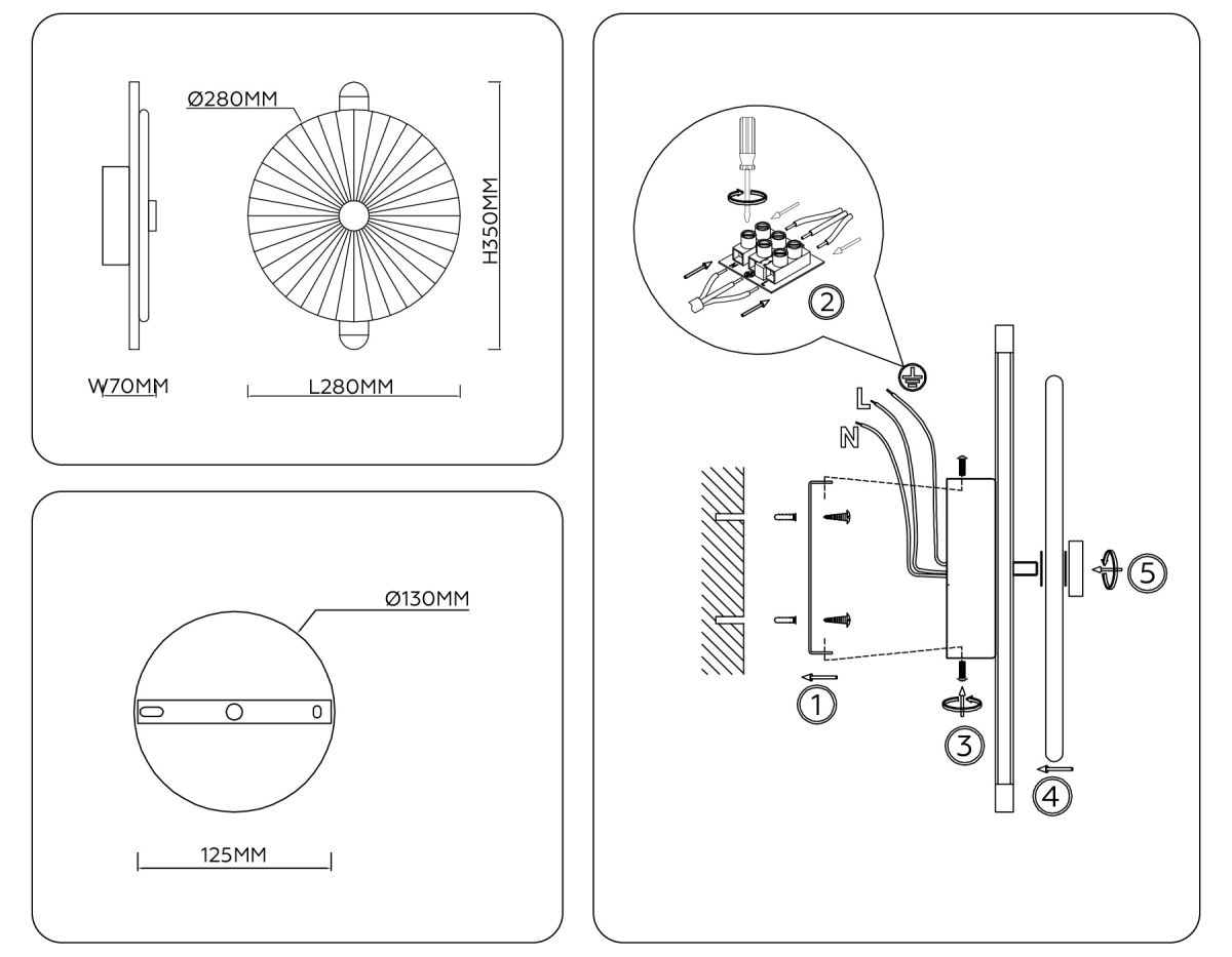 Настенный светильник Ambrella Light High Light Crystal LH31143 в #REGION_NAME_DECLINE_PP#