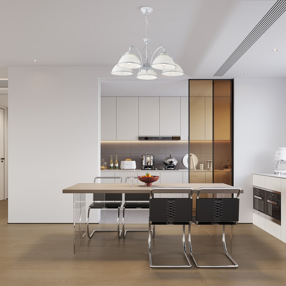 Подвесная люстра Arte Milano Amalfi 337207/5 WT+SL в #REGION_NAME_DECLINE_PP#