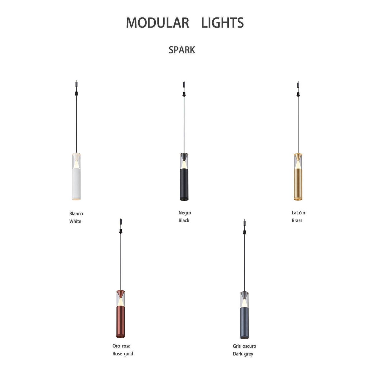 Подвесной модульный светильник без основания Mantra Spark 9325 в Санкт-Петербурге