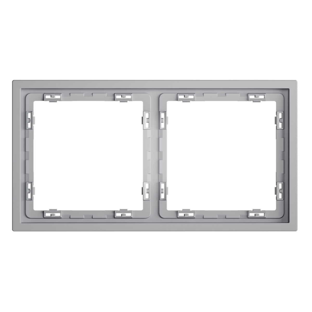 Рамка пластиковая Voltum S70 на 2 поста, (серый) VLS100216 в #REGION_NAME_DECLINE_PP#
