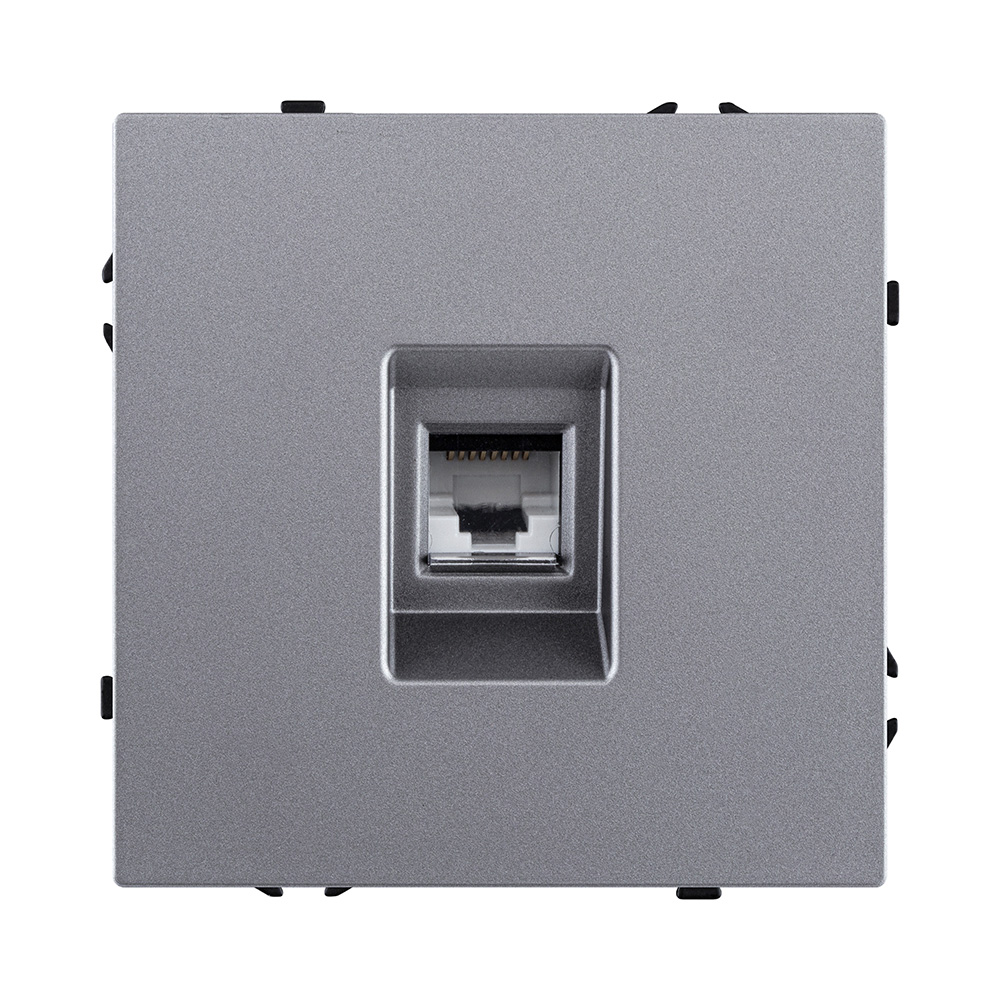 Розетка Ethernet RJ45 Cat.6, серый Kollinger Eclipse EC-017GY в #REGION_NAME_DECLINE_PP#