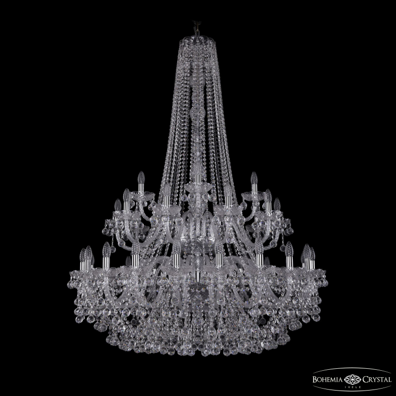 Подвесная люстра Bohemia Ivele Crystal 1409/20+10+5/400/h-152/2d Ni в Санкт-Петербурге