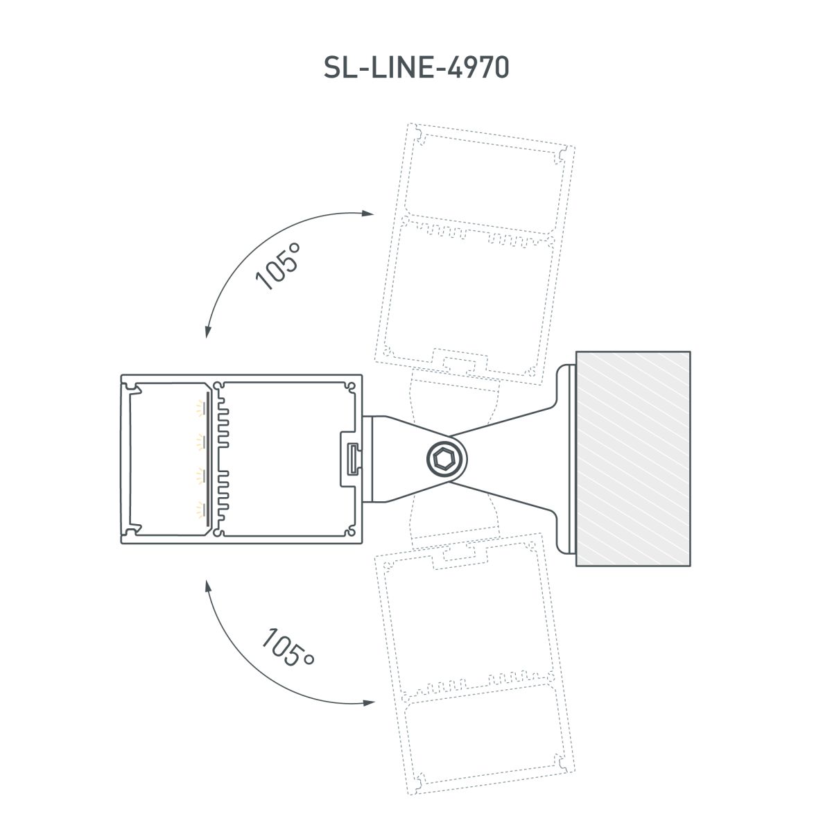 Профиль Arlight SL-LINE-4970-2000 BLACK (BY) (Алюминий) 062513 в Санкт-Петербурге