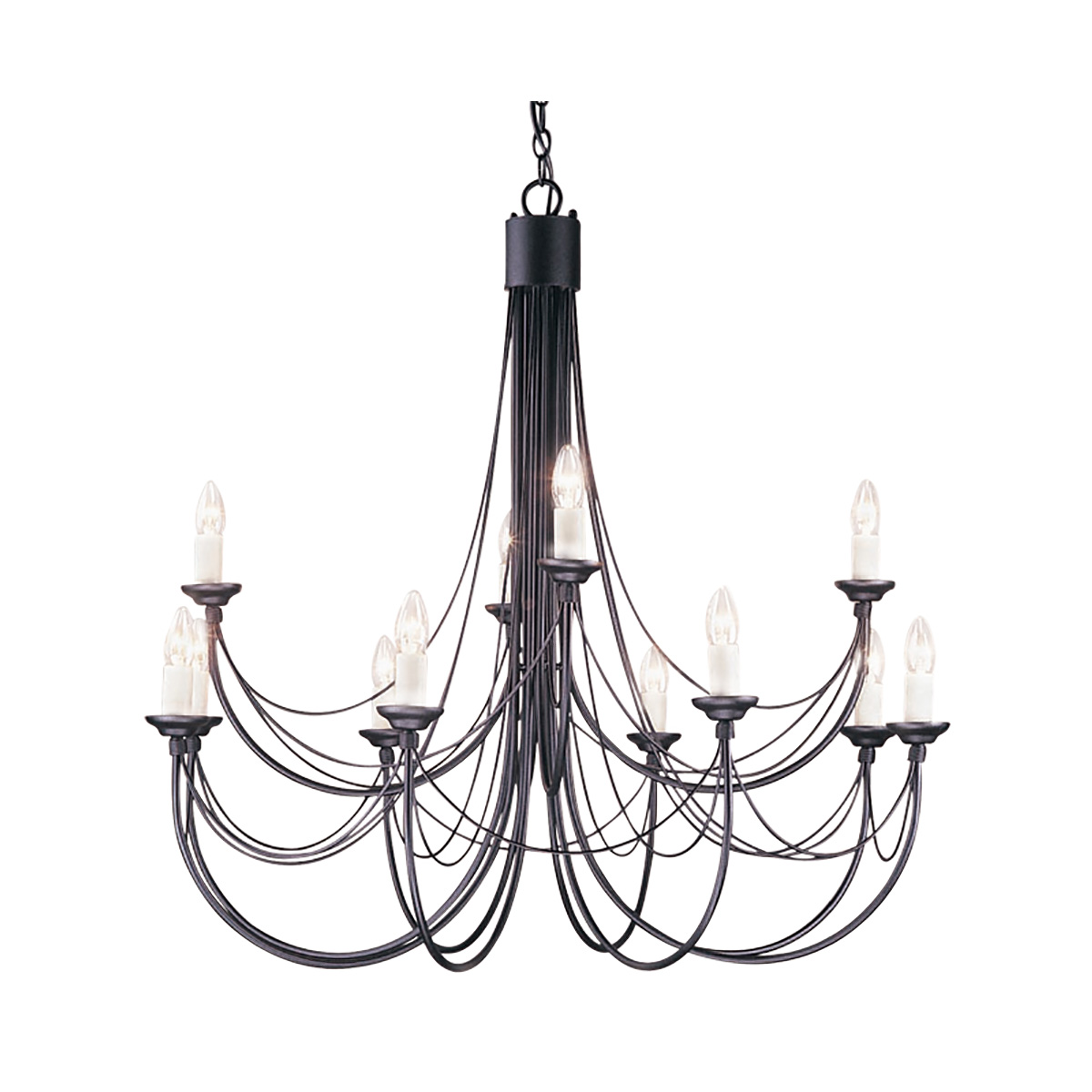 Подвесная люстра Elstead Lighting CB12-BLACK в Санкт-Петербурге