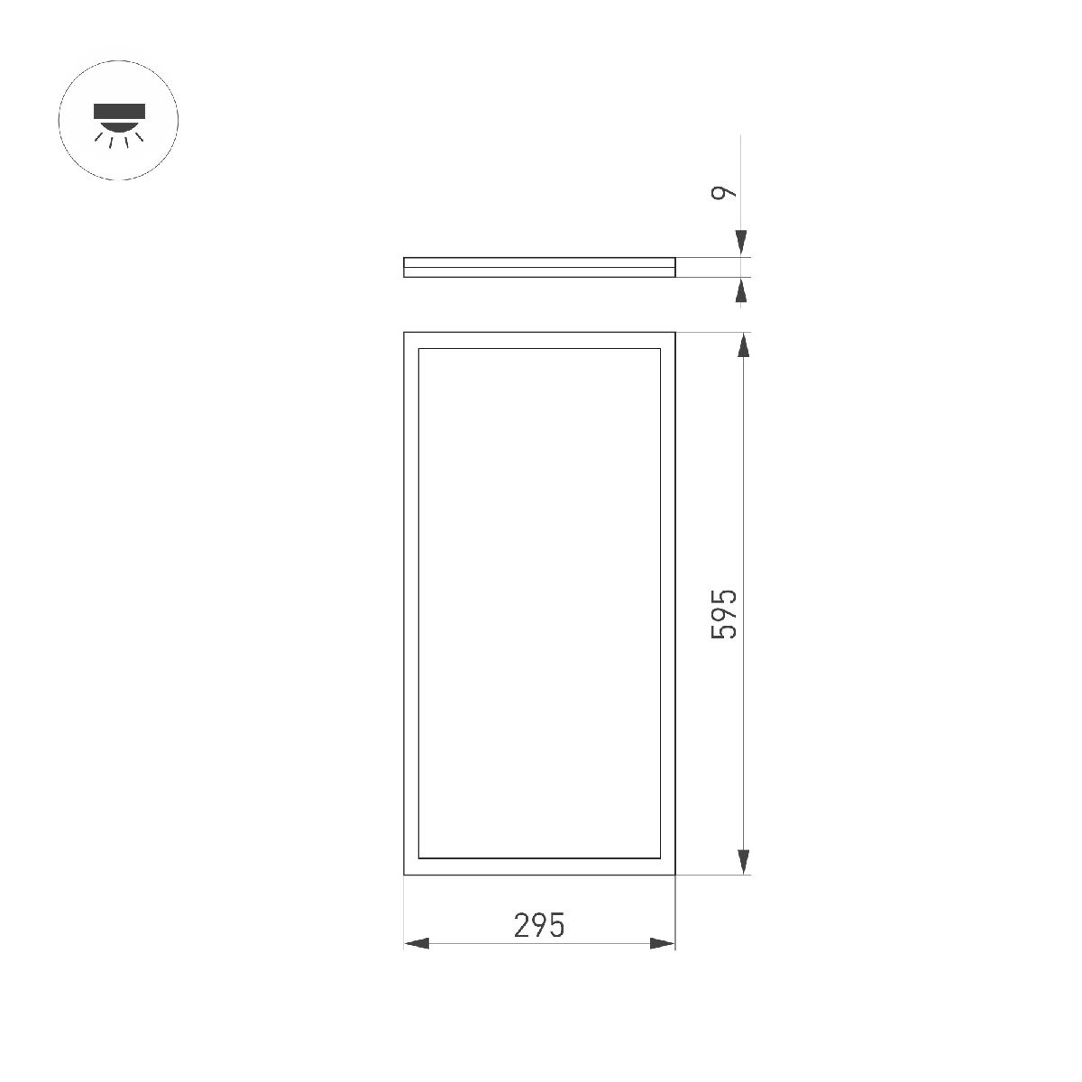 Светодиодная панель Arlight DL-INTENSO-S300x600-28W Warm3000 (WH, 120 deg, CRI90, 230V) 043554 в Санкт-Петербурге