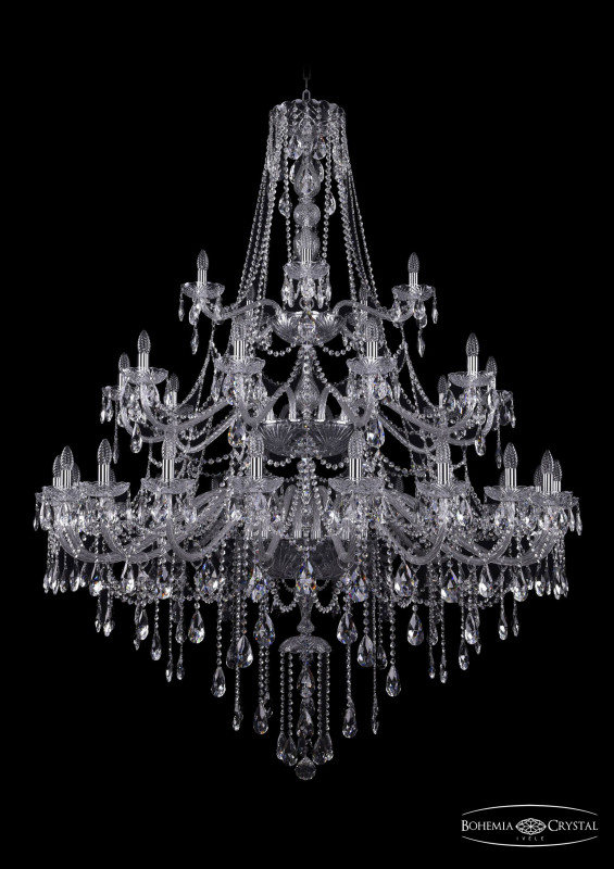 Подвесная люстра Bohemia Ivele Crystal 1415/20+10+5/530/3d/Ni в Санкт-Петербурге