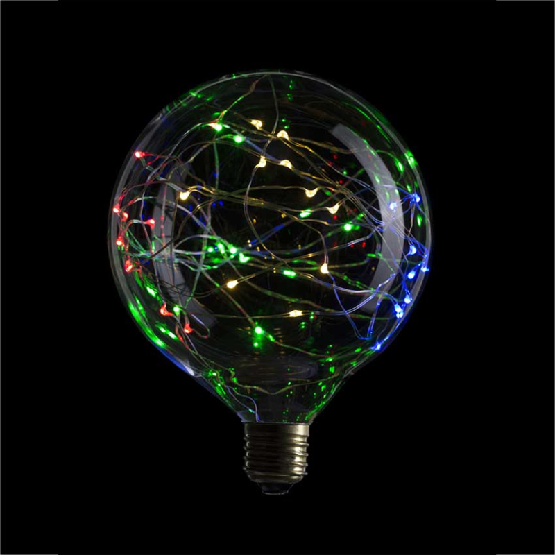 Лампа светодиодная филаментная Sun Lumen E27 1,5W RGB прозрачная 057-059 в Санкт-Петербурге