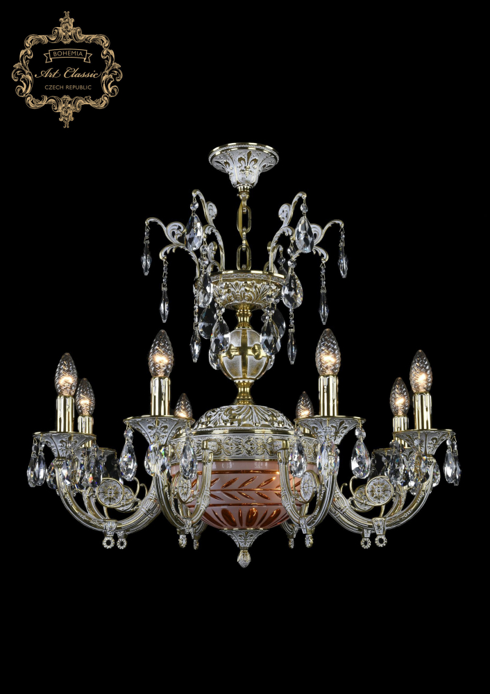 Подвесная люстра Art Classic 31.22.8.KR175SP.250IT.GW.Sp.Amber.White.1D в Санкт-Петербурге