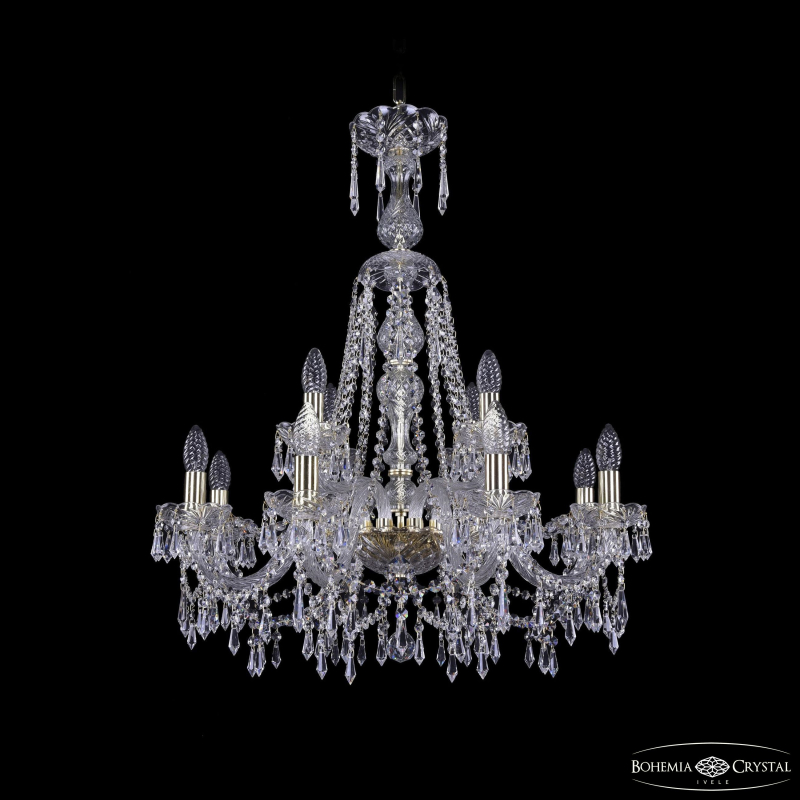 Подвесная люстра Bohemia Ivele Crystal 1403/8+4/240/XL-80 G в Санкт-Петербурге