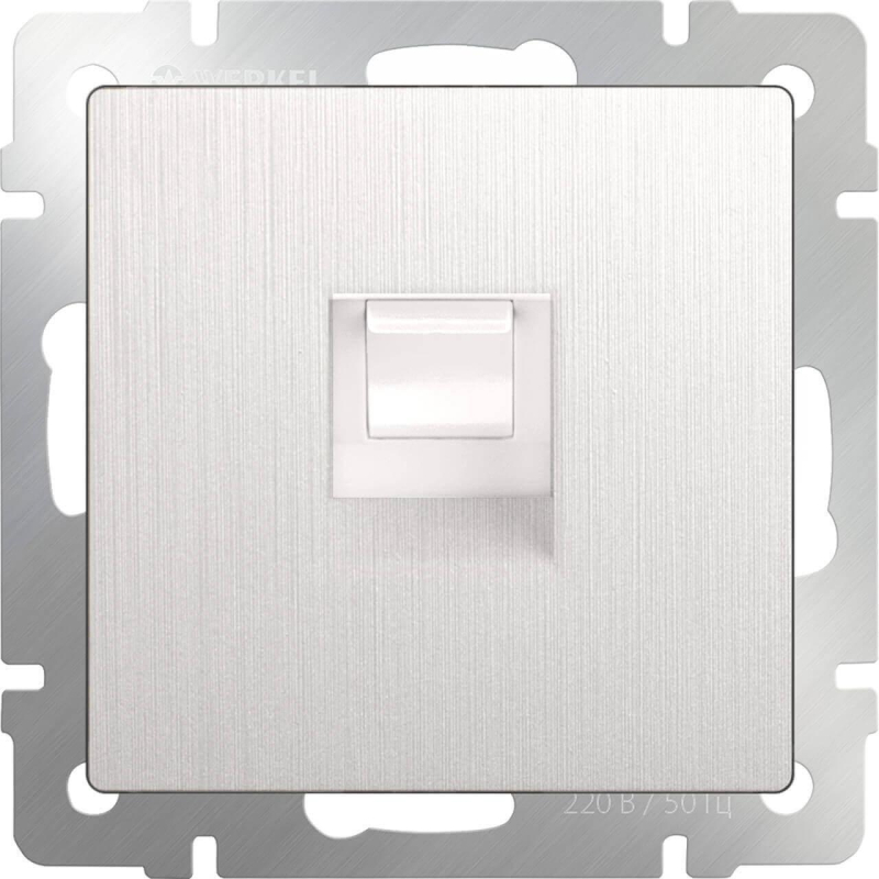 Розетка Werkel Ethernet RJ-45 перламутровый рифленый WL13-RJ-45 4690389124310 в Санкт-Петербурге