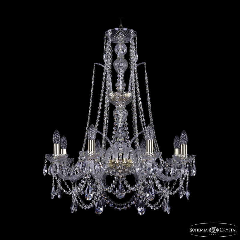 Подвесная люстра Bohemia Ivele Crystal 1411/8/240/XL-83 G в Санкт-Петербурге