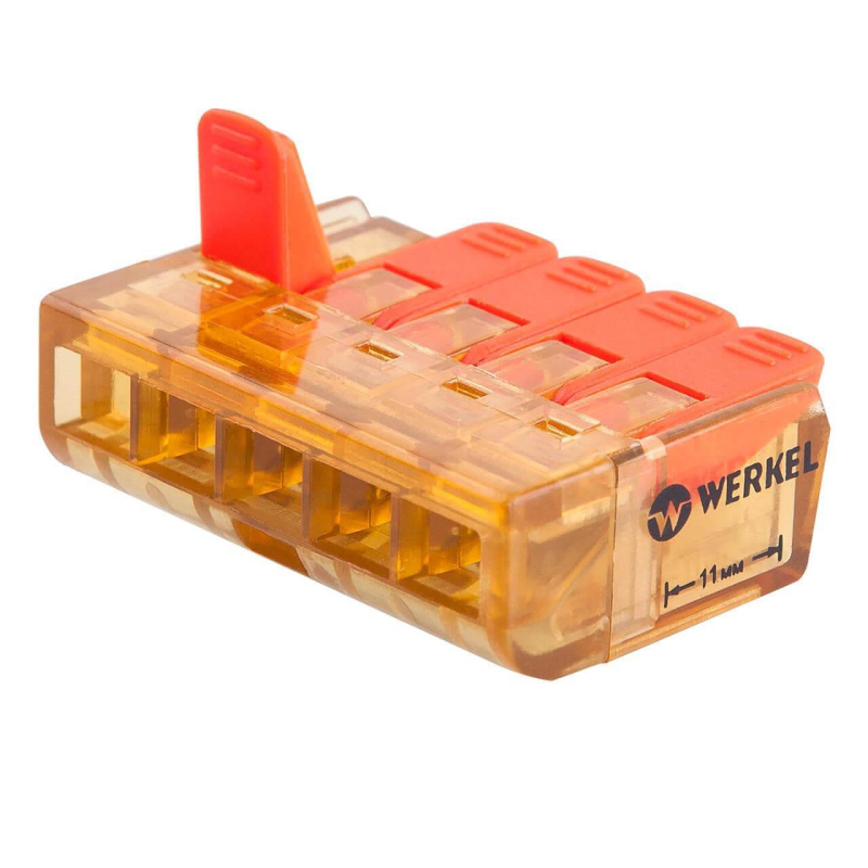 Клемма соединительная Werkel 5-проводная 5 шт TR-02-05 14690389107372 в Санкт-Петербурге