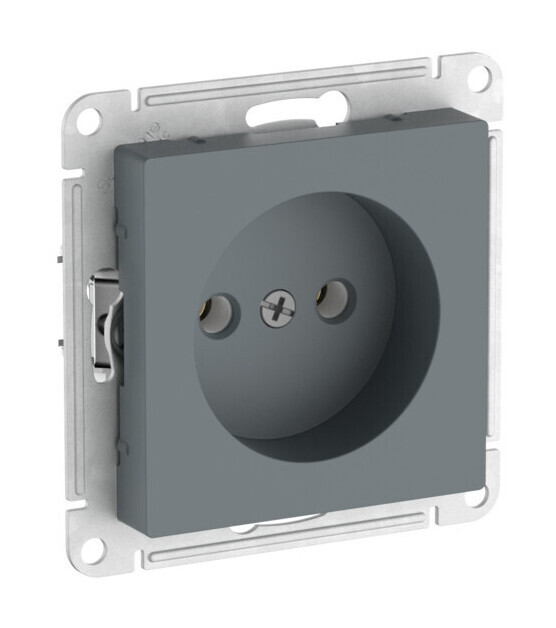 Розетка без заземления без шторок, 16А, мех., быстрозажим. клем. Systeme Electric AtlasDesign Грифель ATN000741S в Санкт-Петербурге