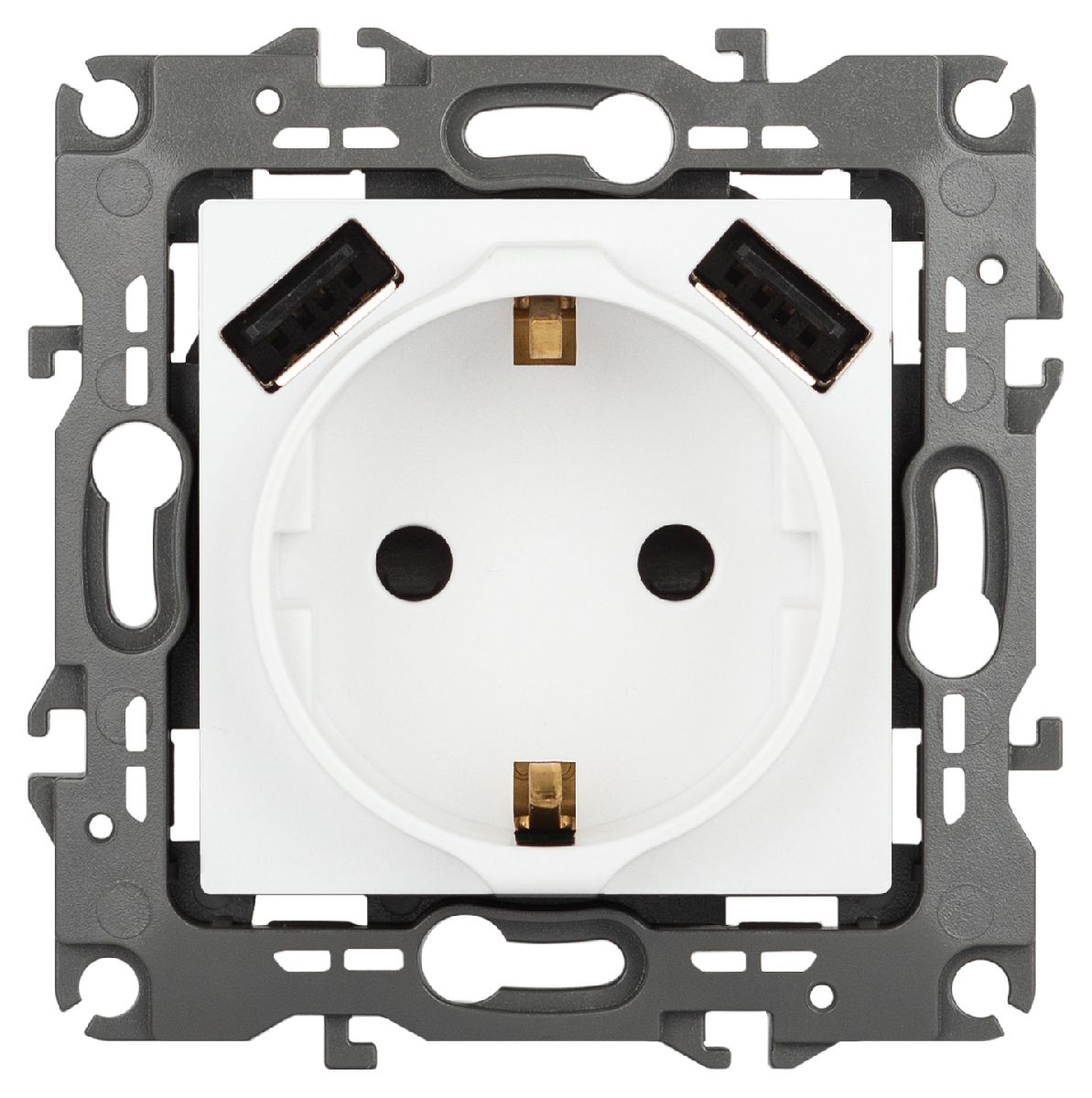 Розетка со шторами и 2 USB Эра 12-4109-01М Б0065728 в #REGION_NAME_DECLINE_PP#