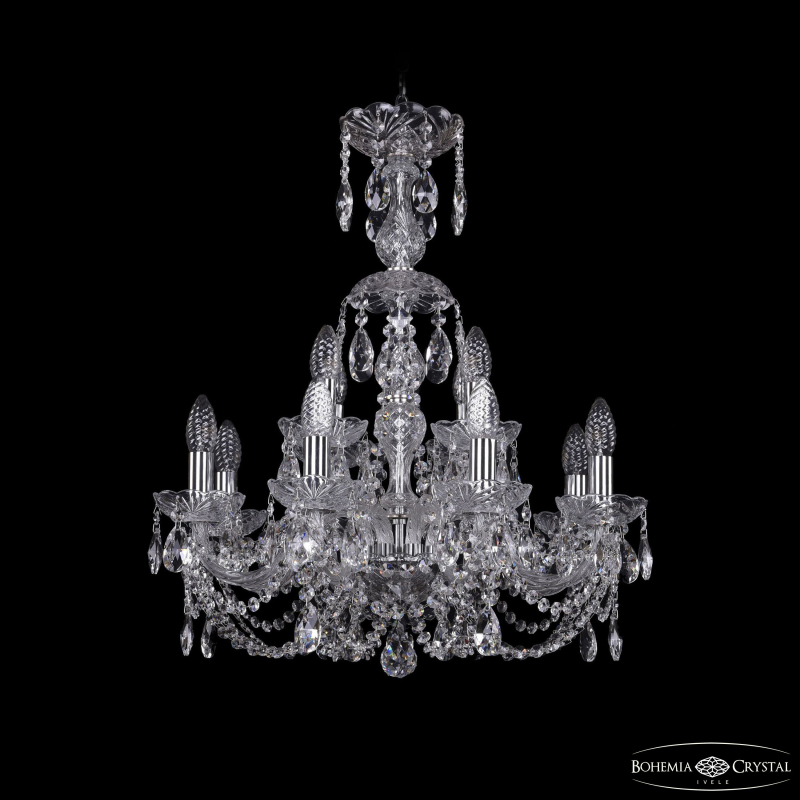 Подвесная люстра Bohemia Ivele Crystal 1406/8+4/195/XL-64 Ni в Санкт-Петербурге