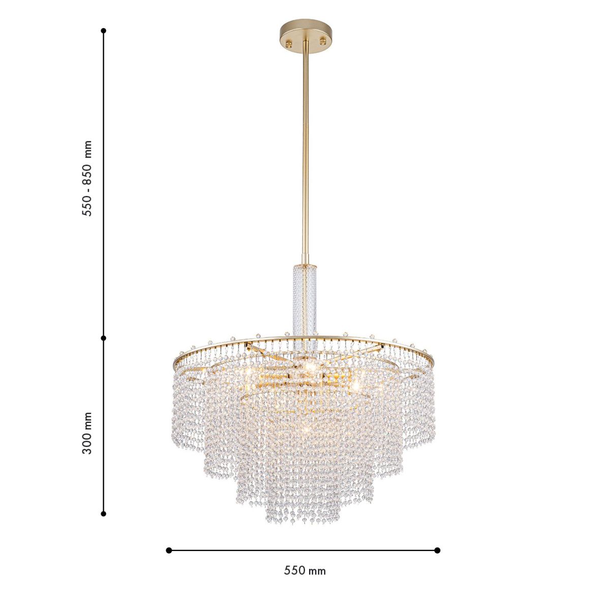 Люстра на штанге Favourite Fringe 4762-7P в Санкт-Петербурге