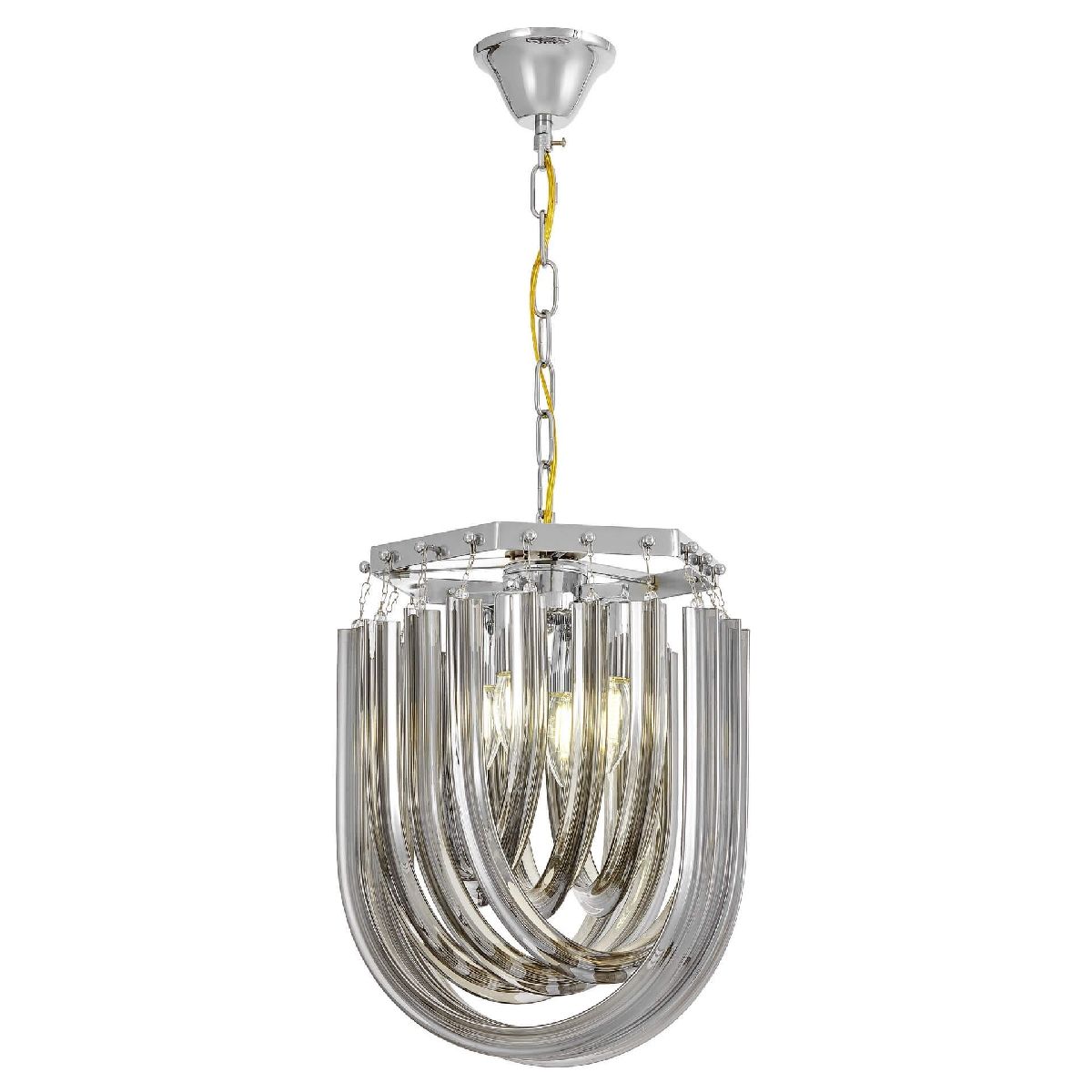 Подвесная люстра Lumina Deco Boscone LDP 7044-300 CHR+GY в Санкт-Петербурге