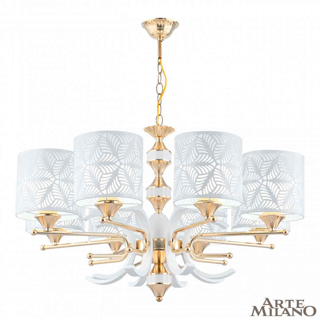 Подвесная люстра Arte Milano Florentia-2097 302097/8 Wh/Gd в Санкт-Петербурге